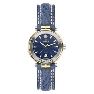 MICHEL HERBELIN - Newport Women's Leather Strap Watch 14255/T35