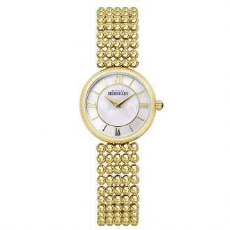 MICHEL HERBELIN - Perle Gold PVD Women's Bracelet Watch 17483/BP19