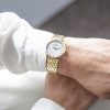 Michel Herbelin womens Epsilon watch with yellow gold PVD case and bracelet model 17116-BP89