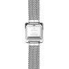 Back view of Michel Herbelin womens Fifth Avenue watch with stainless steel case and mesh bracelet model 17137-B