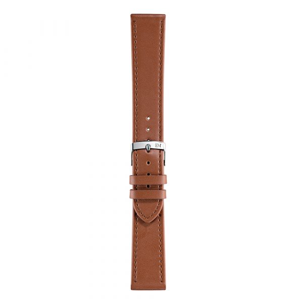 Morellato Sprint watch strap in tan calf leather with stainless steel pin buckle