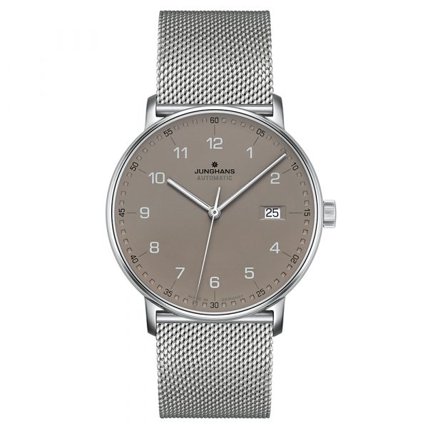 Junghans mens Form A Automatic watch with stainless steel case and bracelet model 027-4836.44