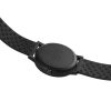 Mondaine Essence 41mm case watch with black natural rubber strap model MS1.41120.RB back view
