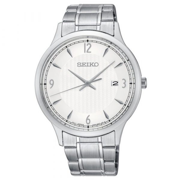 Seiko stainless steel mens bracelet watch model SGEH79P1