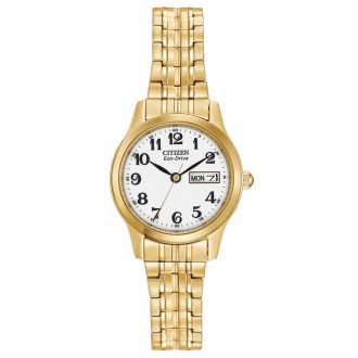 CITIZEN - Gold Tone Expansion Bracelet Watch EW3152-95A