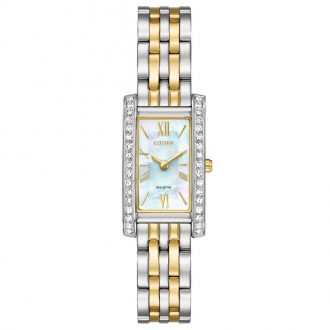 CITIZEN - Silhouette Crystal Two Tone Watch EX1474-85D