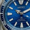 Seiko men's Prospex 'Save the Ocean' Samurai Special Edition automatic diver's watch with stainless steel case and bracelet model SRPD23K1