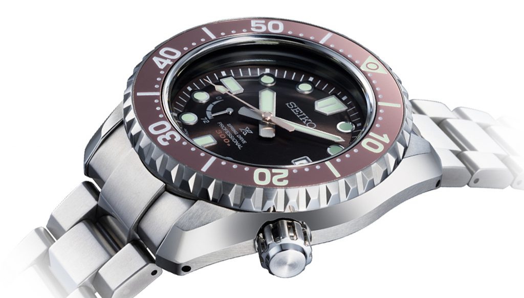 Seiko Prospex Spring Drive Pro Dive limited edition men's watch with stainless steel case and bracelet model SNR041J1