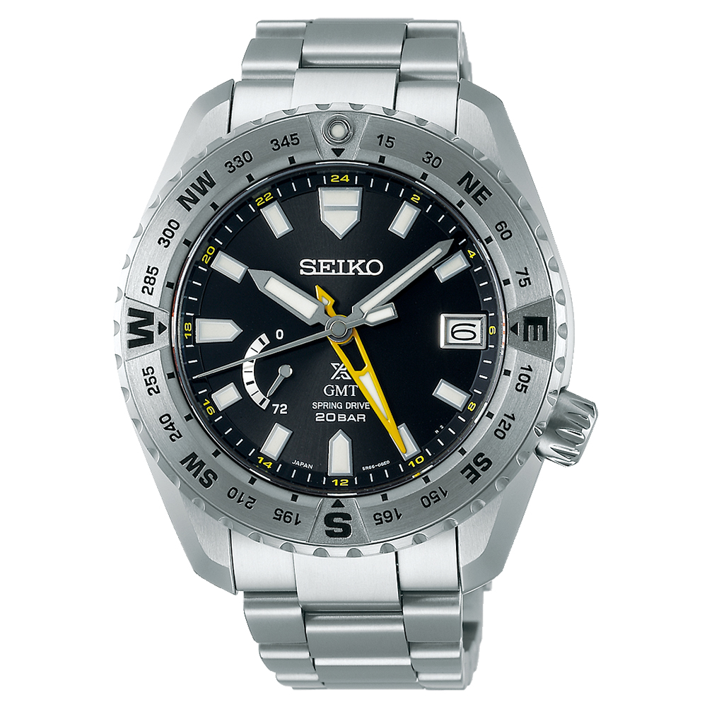 Seiko Prospex LX GMT Spring Drive Titanium Bracelet Watch SNR025J1