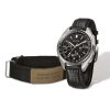 Bulova Luna Chronograph Special Edition men's watch with black leather strap and additional strap model 96B251
