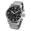 TW Steel Maverick men's watch with 48mm case, black dial and stainless steel Milanese bracelet model MB14