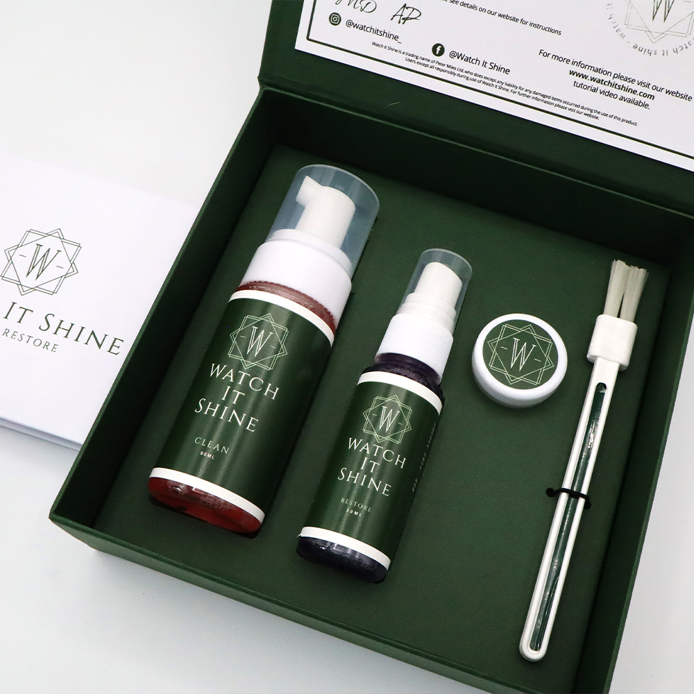 Watch It Shine| Complete Watch Cleaning Kit in Green Box | WIS01