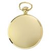 Rapport mechanical, open face pocket watch in yellow gold plate model PW22