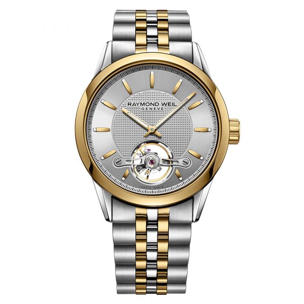 Raymond Weil men's watch with yellow gold PVD and stainless steel case and bracelet model 2780-STP-65001