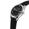 Frederique Constant Vitality Horological Smartwatch with black dial and stainless steel case and black rubber strap model FC-287B5B6