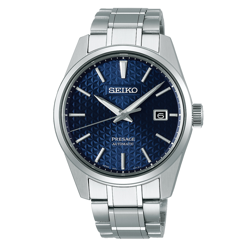Seiko Presage Sharp Edged Series Blue Dial Bracelet Watch SPB167J1