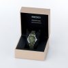 Seiko Presage Matcha Cocktail Time men's automatic watch with green dial and green leather strap model SRPF41J1 in gift box
