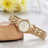 Citizen women's watch with yellow gold tone case and bracelet with champagne dial model EW1262-55P