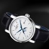 Muhle Glashutte Teutonia IV moonphase men's watch with white dial and black leather strap model M1-44-05-LB
