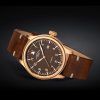 Muhle Glashutte Terrasport IV bronze limited edition men's watch with brown dial and leather strap model M1-45-08-LBq
