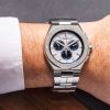 Michel Herbelin Cap Camarat men's chronograph watch with stainless steel case and bracelet model 37645-B42
