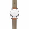 Michel Herbelin Equinoxe women's watch with stainless steel case and tan leather strap model 17497/08GO