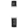 Michel Herbelin Antares black quilt pattern leather strap model BRAC.17048.49/A