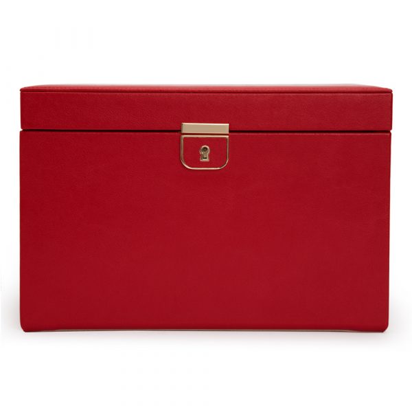 Wolf Palermo large jewellery box in red leather model 213702