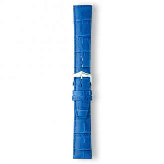 LULWORTH Royal Blue Antique Croco Grain Leather Watch Strap LS1209/11