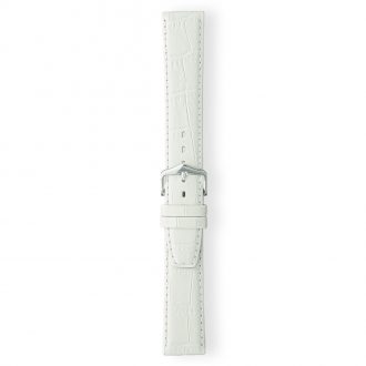 LULWORTH Extra Long White Antique Croco Grain Leather Watch Strap LS1209XL/4