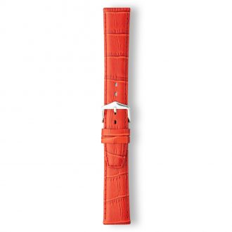 LULWORTH Red Antique Croco Grain Leather Watch Strap LS1209/8