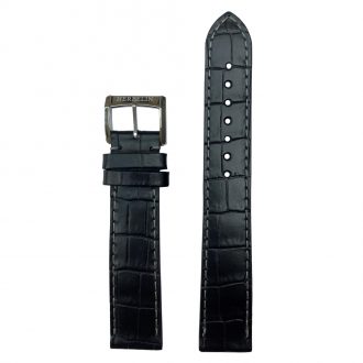 MICHEL HERBELIN - Black Crocodile Grain Leather Strap 18mm 12443 - 18 597 NOIR 16