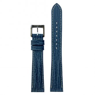 MICHEL HERBELIN - Blue Sharkskin Newport Leather Strap 18mm 12456 - 18 993 BLEU 14