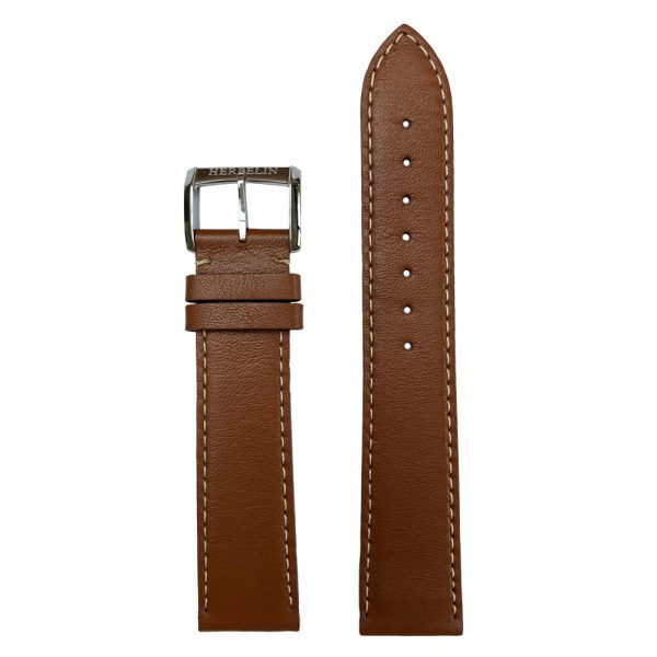 Michel Herbelin 19515 tan leather watch strap model 20 515 LION 18