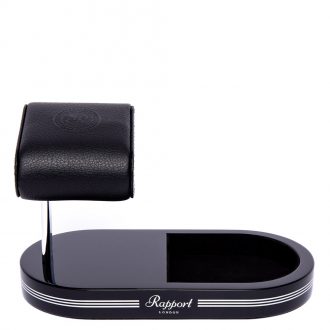 RAPPORT - Formula Watch Stand with Tray in Black and Silver WS20