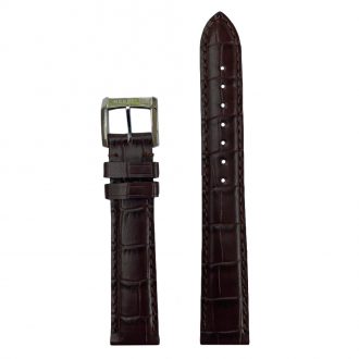 MICHEL HERBELIN - Brown Crocodile Grain Leather Strap 16mm 17478 - 16 478 MARO 14