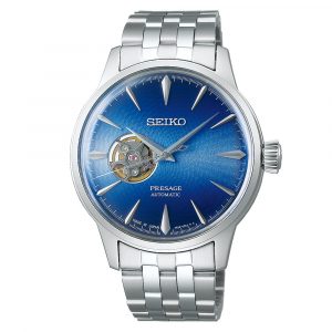 Seiko Presage Blue Acapulco Cocktail Time watch with blue dial model SSA439J1