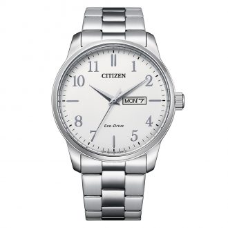 CITIZEN - Classic Stainless Steel White Dial Men's Bracelet Watch BM8550-81A