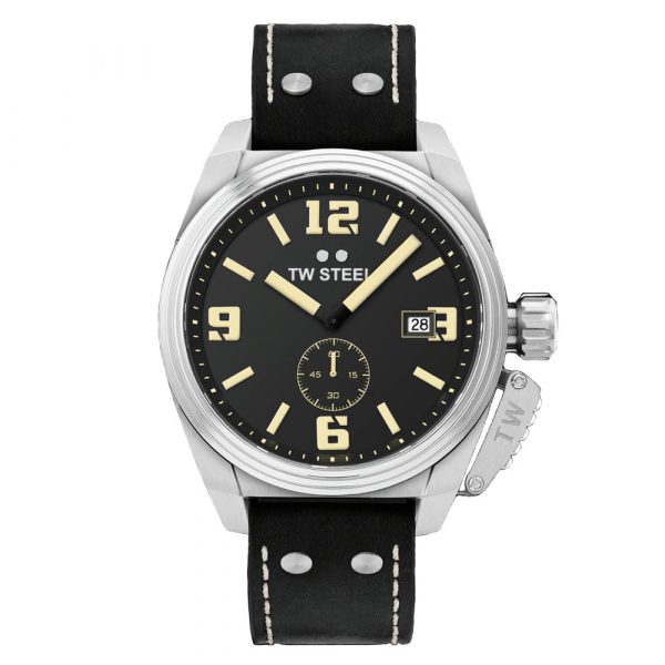 TW Steel TW1001 Canteen black dial and strap watch