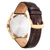 Citizen AW0082-01A Classic watch with rose gold tone case and brown leather strap