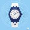 Maurice Lacroix Aikon #tide blue and white watch model A12008-BBB11-300-0