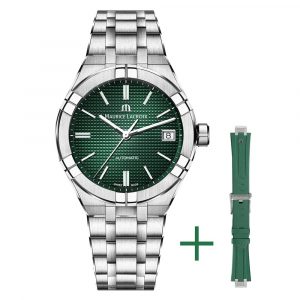 Maurice Lacroix Aikon automatic 39mm watch with green dial model A16007-SS00F-630-D