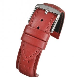 Goodwood | Red Perforated Leather Strap | WH827