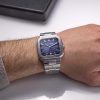 Michel Herbelin Cap Camarat blue dial watch square case model 12246/B15