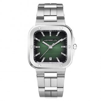 Herbelin | Cap Camarat Green Dial Square Watch | 12246/B16