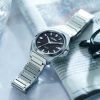 Citizen Series 8 automatic model 831 men's bracelet watch with black dial NA6010-81E