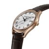 Frederique Constant Classics Index rose gold plated, brown strap watch model FC-303MC5B4