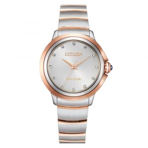 Citizen Ceci diamond two tone rose gold women's watch model EM0956-54A
