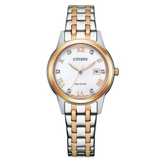 Citizen | Silhouette Crystal Two Tone Watch | FE1246-85A