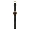 Mondaine MSE.30120.LB Evo2 30mm gold plated watch with black strap
